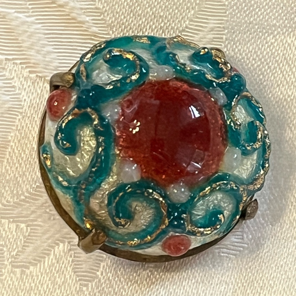 Vintage Limoge brooch.